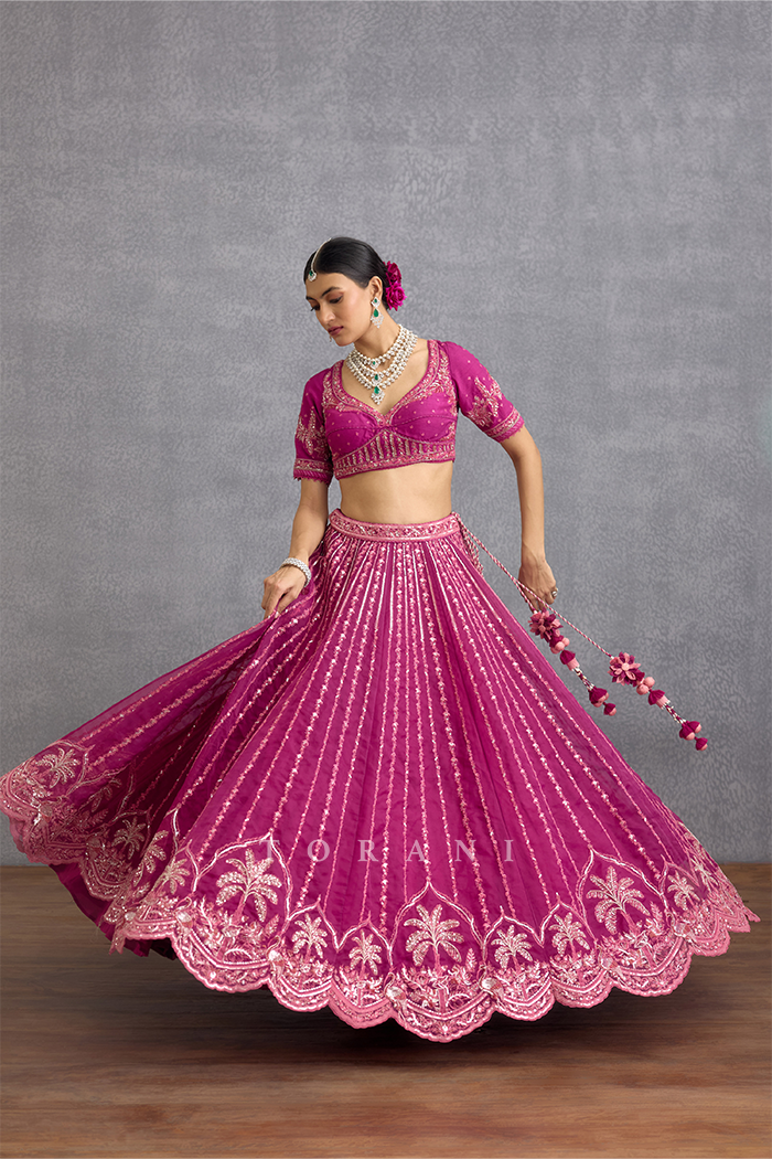 Padmaraga Wrija Lehenga Set
