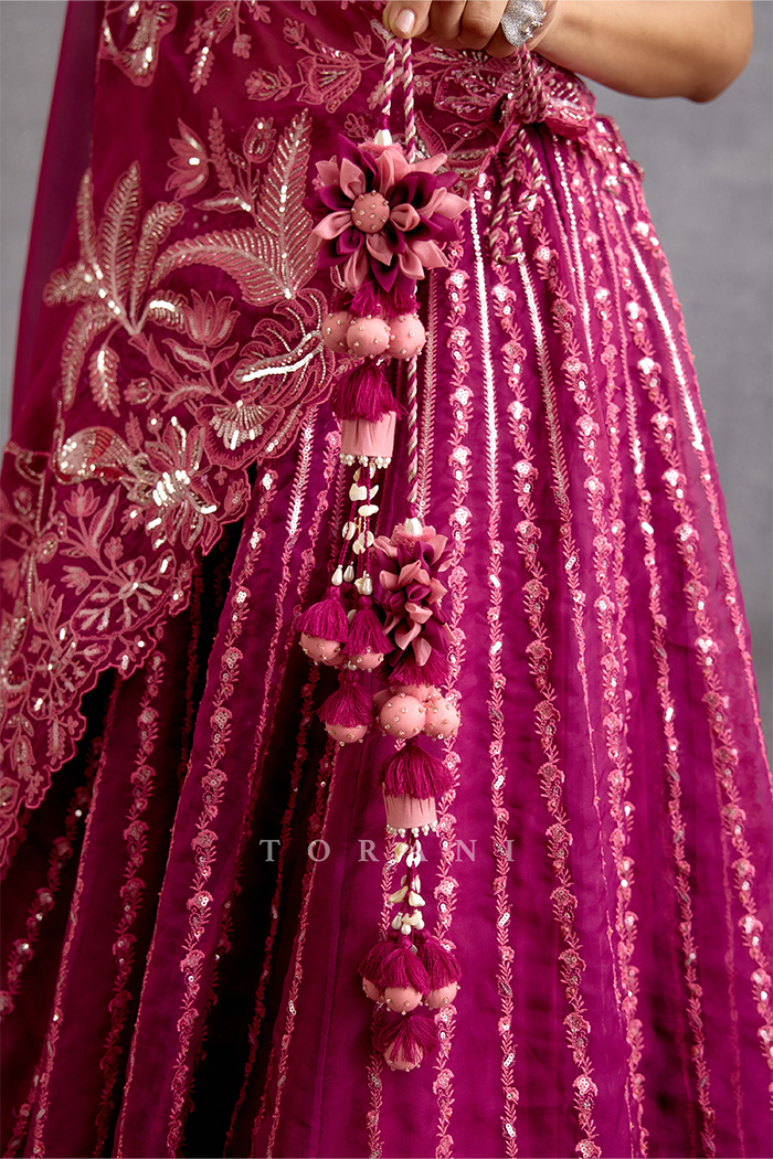 Padmaraga Wrija Lehenga Set