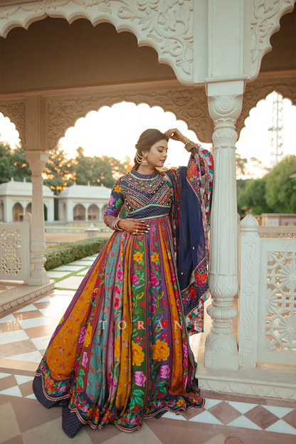 Sakshi in our Dil Rang Zareen Anarkali Set