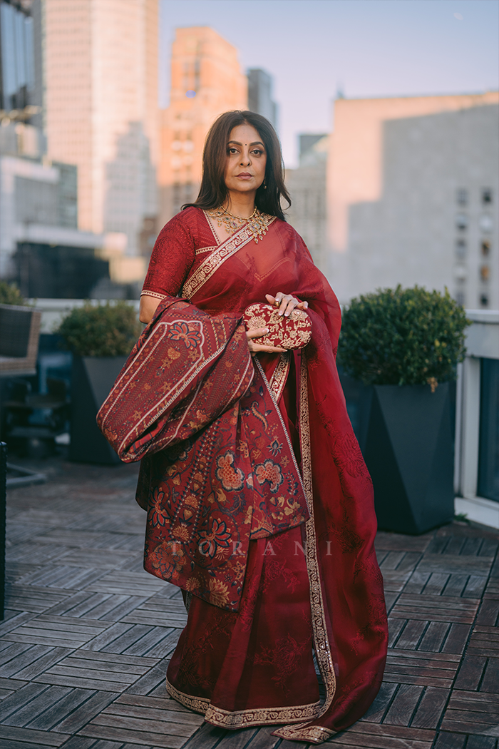 Shefali Shah In Our Custom Dhuni Chintz Jacket