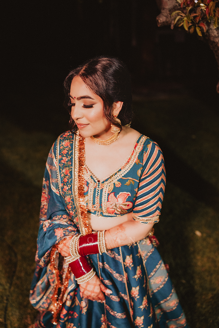 Simrat Sahota in our Neelam Waheeda Lehenga Set