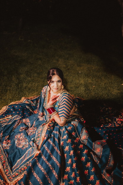 Simrat Sahota in our Neelam Waheeda Lehenga Set