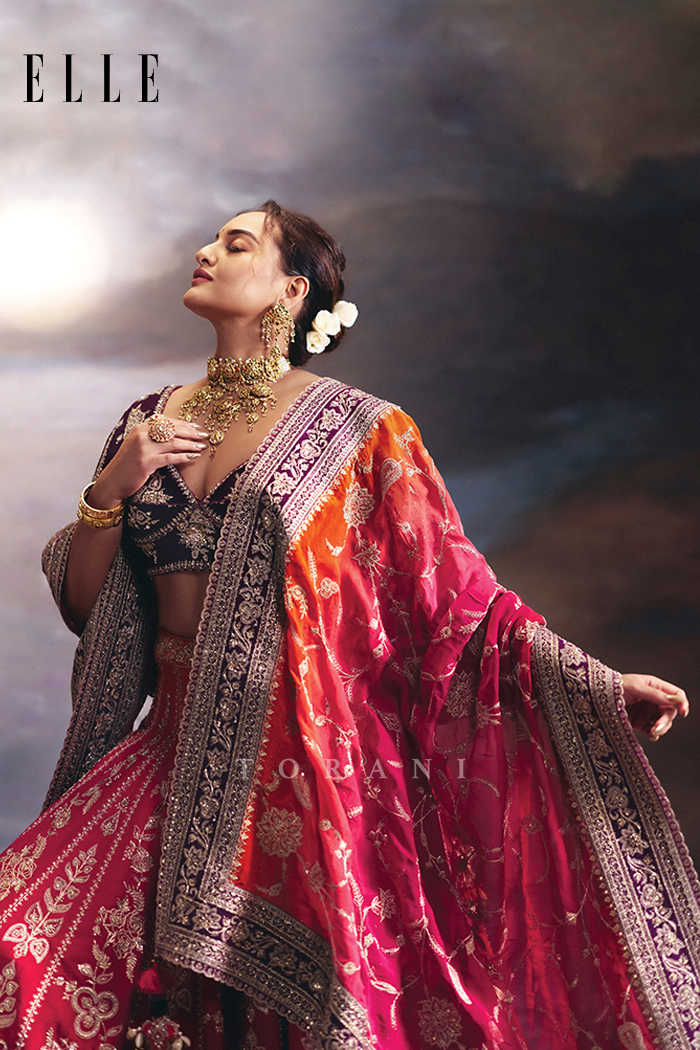 Sonakshi Sinha in our Custom Saroj Naimisha Lehenga Set