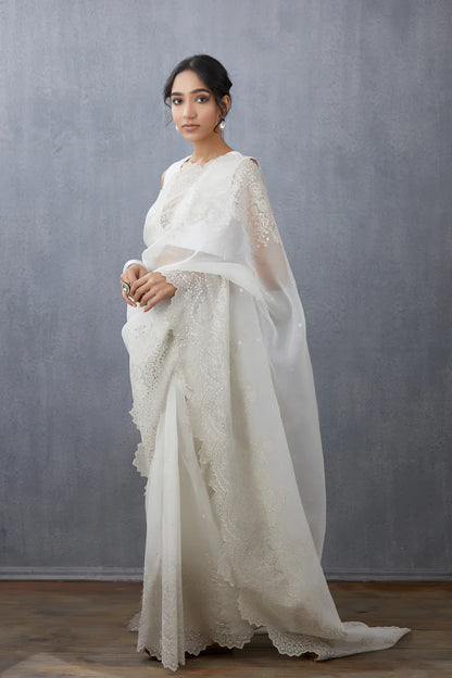 Deepika Padukone in our Swetah Farrin Saree Set