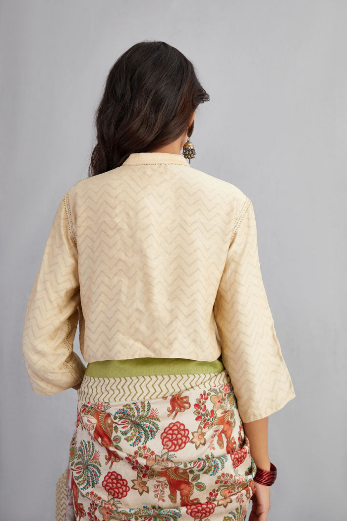 Airawata Ecru Chandani Blouse