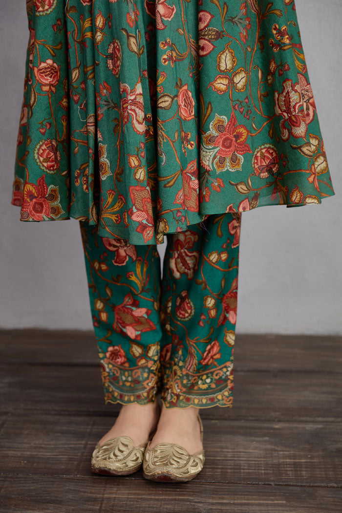 Sheesham Saba Anarkali Kurta Set