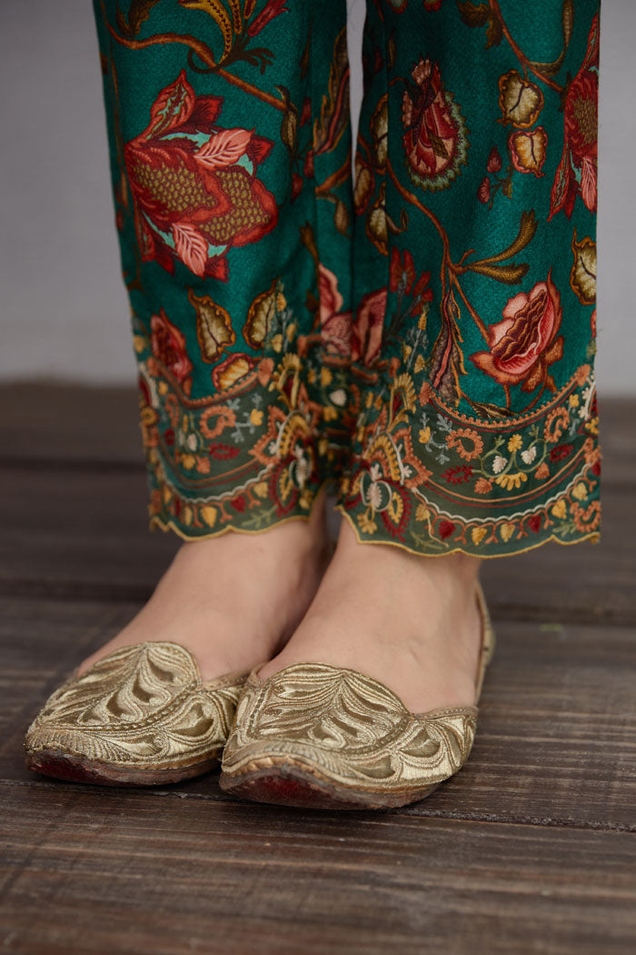 Sheesham Saba Anarkali Kurta Set