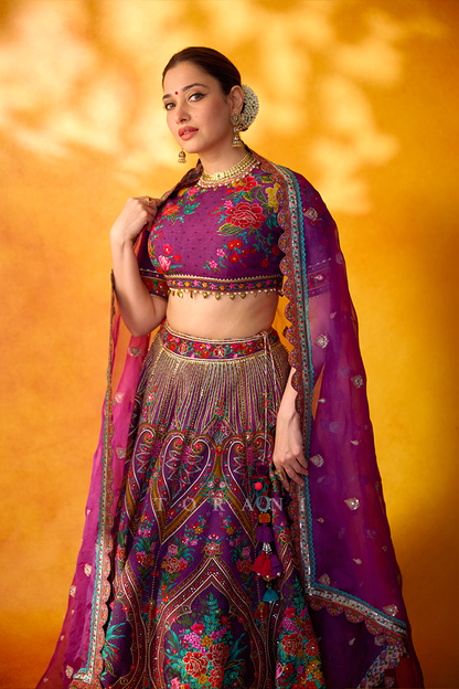 Tamannaah Bhatia in our Dil Kusha Iram Lehenga Set