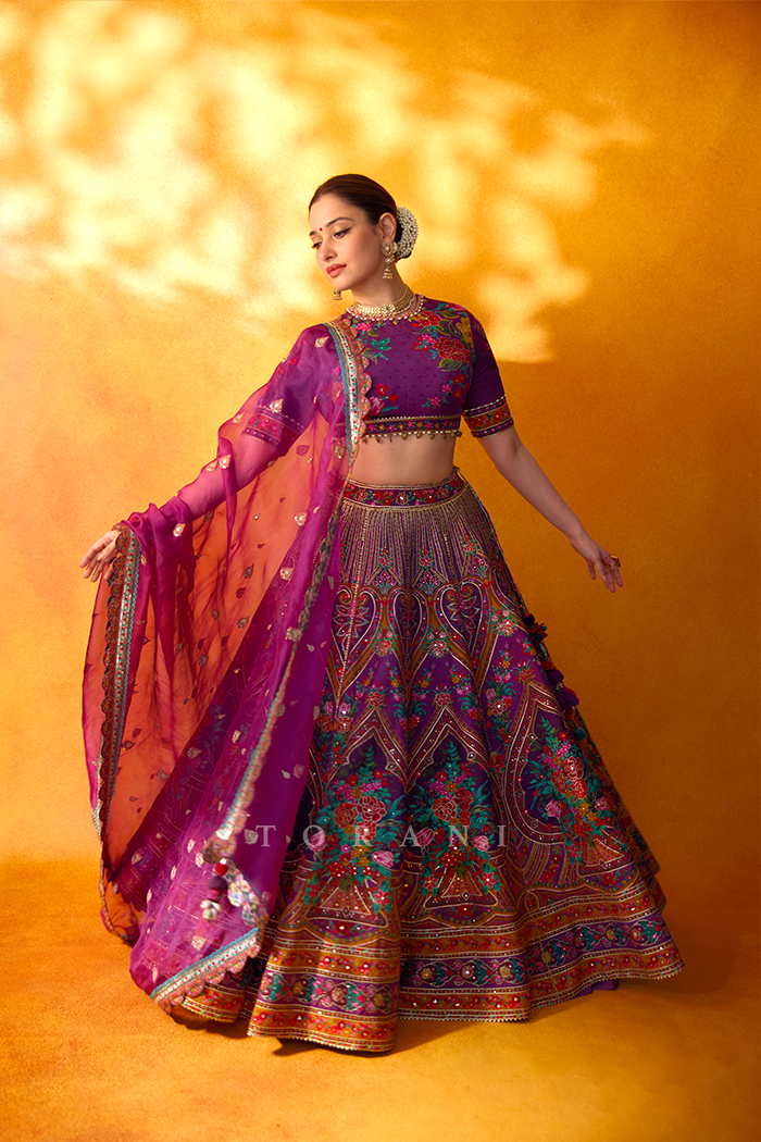 Tamannaah Bhatia in our Dil Kusha Iram Lehenga Set
