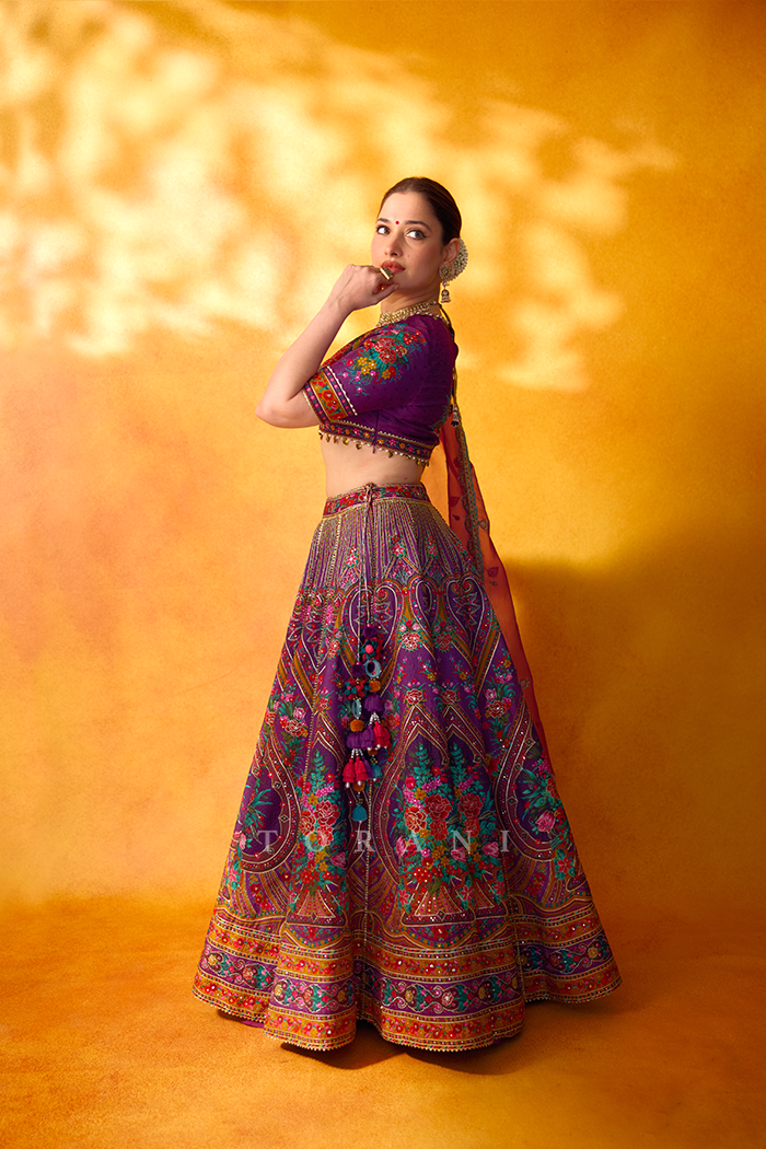 Tamannaah Bhatia in our Dil Kusha Iram Lehenga Set