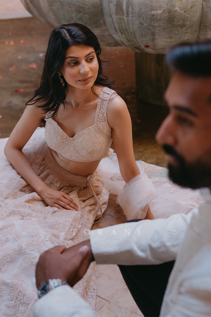 Aastha Sheth In Our Custom Swetah Hansini Lehenga Set