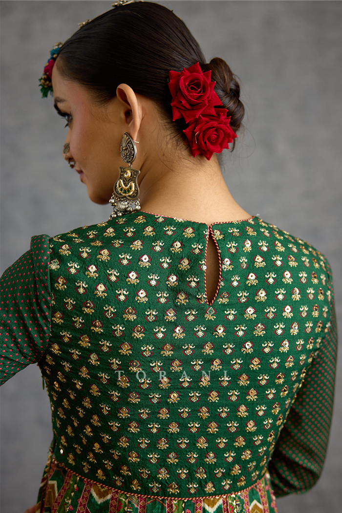 Harit Shabnoor Anarkali Set