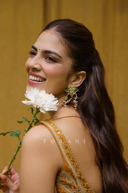 Malavika Mohanan in our Mehre Chandrani Anarkali Set