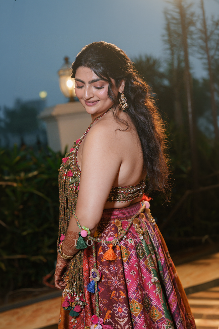 Fenisha Shah in our Rangili Sahithi Meenaakshi Lehenga Set