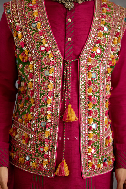 Surkhi Mirza Koti Set
