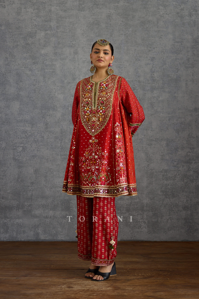 Raktika Baroque Kurta Set