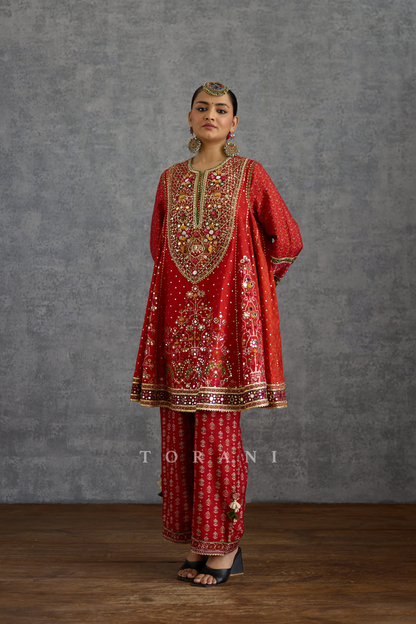 Raktika Baroque Kurta Set