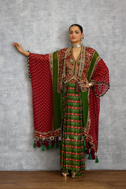 Harit Zamreen Raktangi Jacket Set