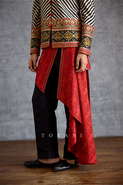 Raktika Kesari Jacket Set