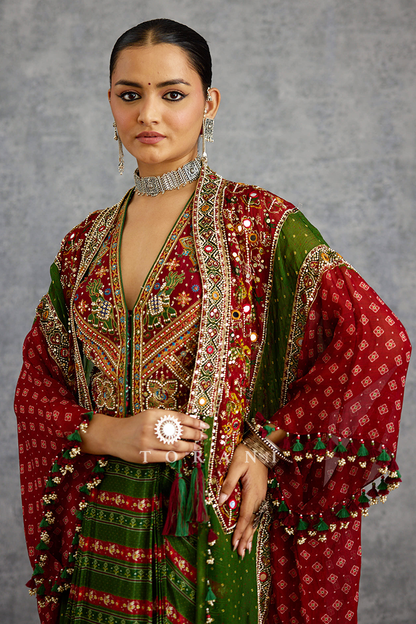 Harit Zamreen Raktangi Jacket Set