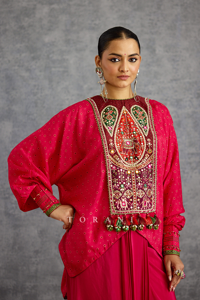 Surkhi Nazil Dhoti Set