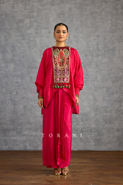 Surkhi Nazil Dhoti Set