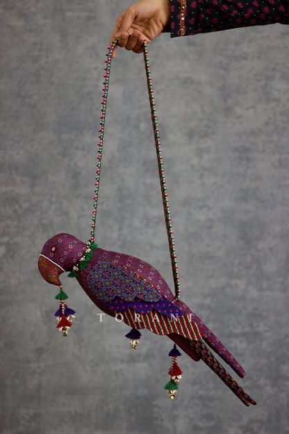 Niladri Chitrita Parrot Potli Bag