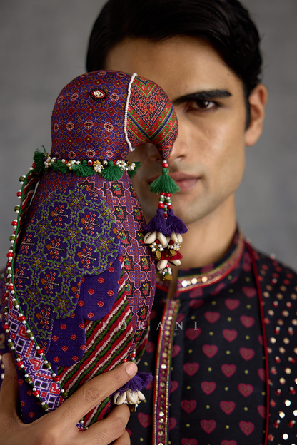 Niladri Chitrita Parrot Potli Bag