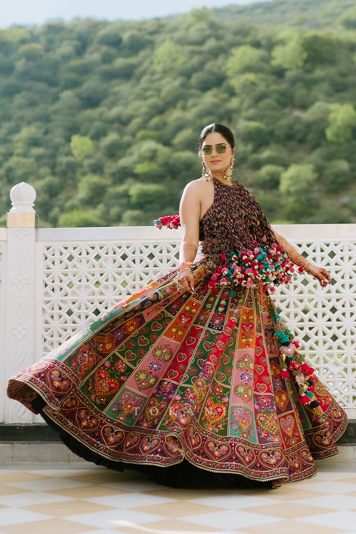 Mansi Bhati In Our Custom Dil-Rang Jharonka Lehenga Set
