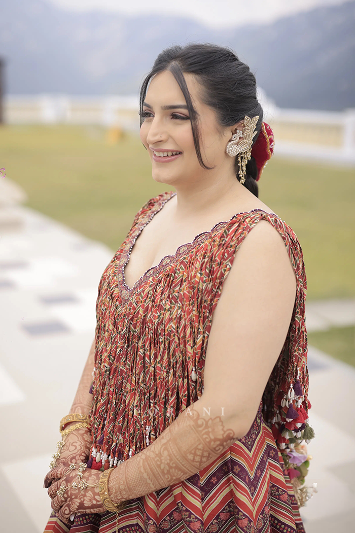 Avaani Chanana in our Laalima Raasya Abhisarika Lehenga Set