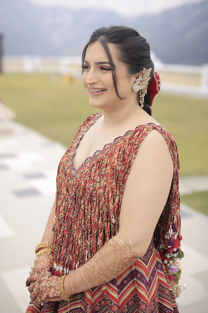 Avaani Chanana in our Laalima Raasya Abhisarika Lehenga Set