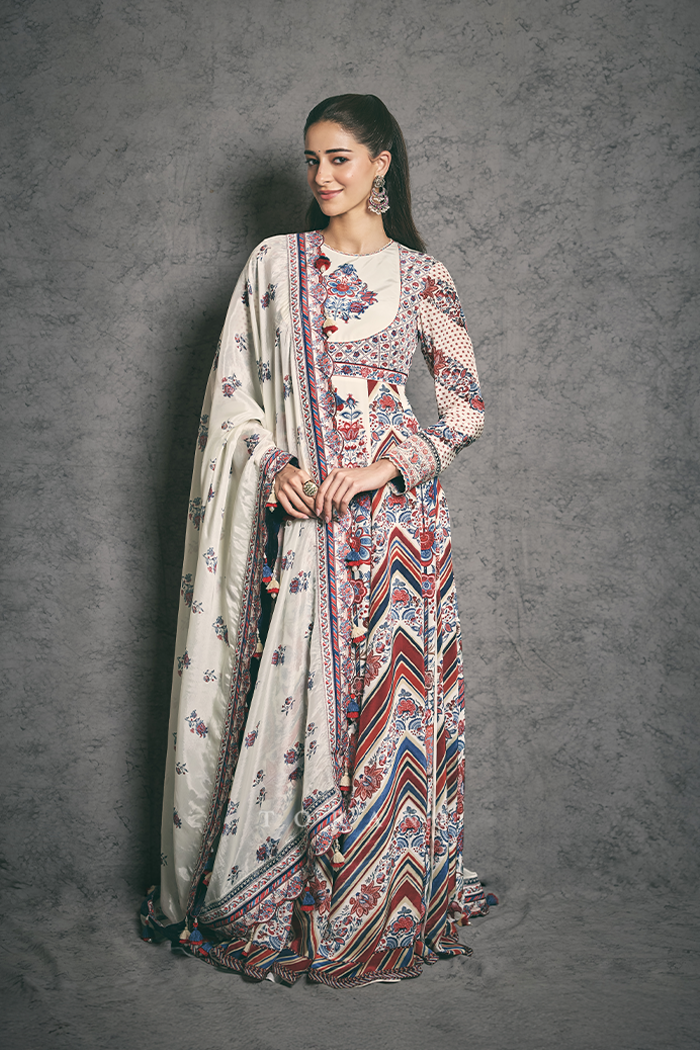 Ananya Panday in our Coromandel Nandita Anarkali Set