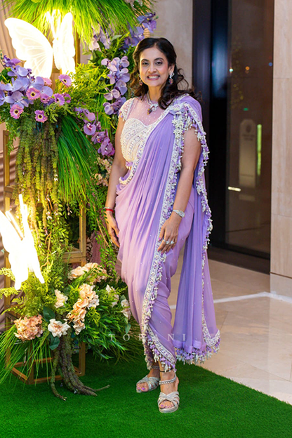 Priti Kothari in our Lavanya Bela saree set