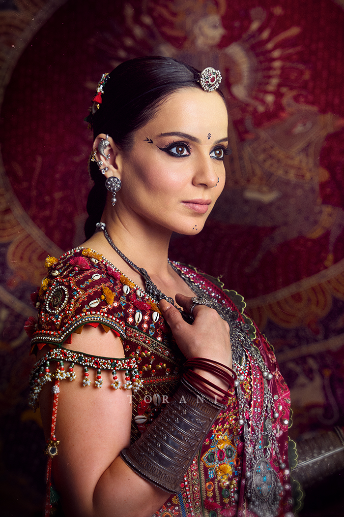 Kangana Ranaut in our Surkh Raktika Manchitra Lehenga Set
