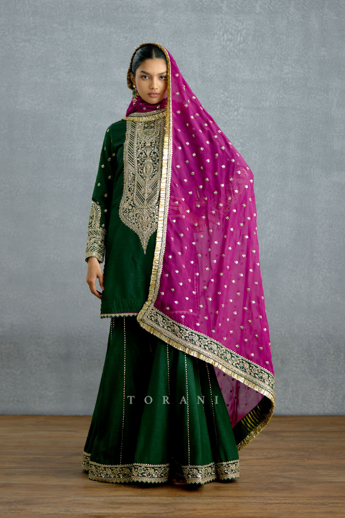 Jamuni Zamrud Sharara Set