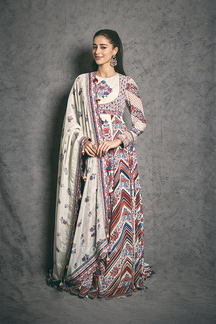 Ananya Panday in our Coromandel Nandita Anarkali Set
