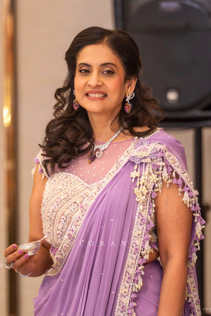 Priti Kothari in our Lavanya Bela saree set