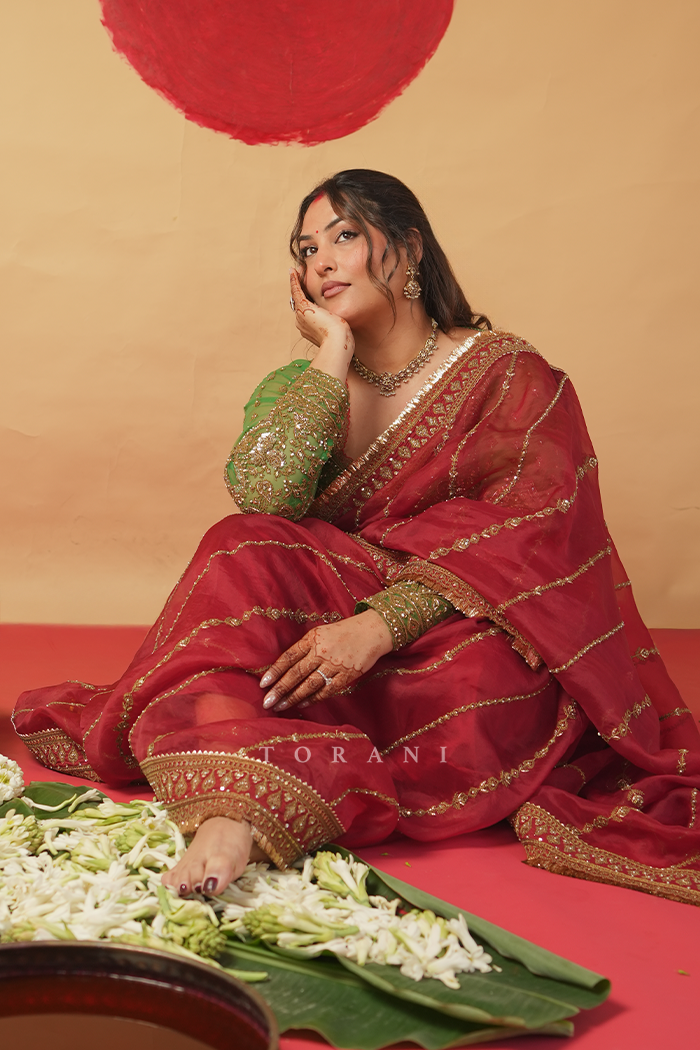 Sakshi Sindwani In our Saroja Ramani Saree Set