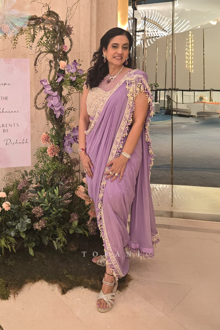 Priti Kothari in our Lavanya Bela saree set