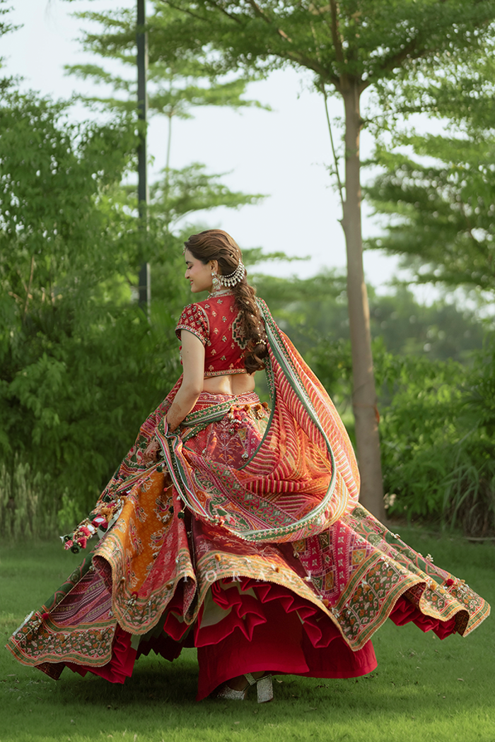 Disha Agarwal In Our Rangili Meenakshi Lehenga Set