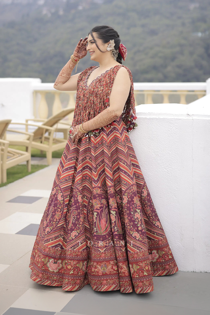Avaani Chanana in our Laalima Raasya Abhisarika Lehenga Set