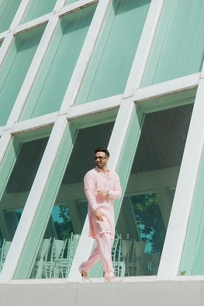 Paarth Kalra in our Gulaban Aditya Kurta Set