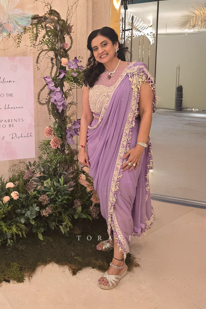 Priti Kothari in our Lavanya Bela saree set