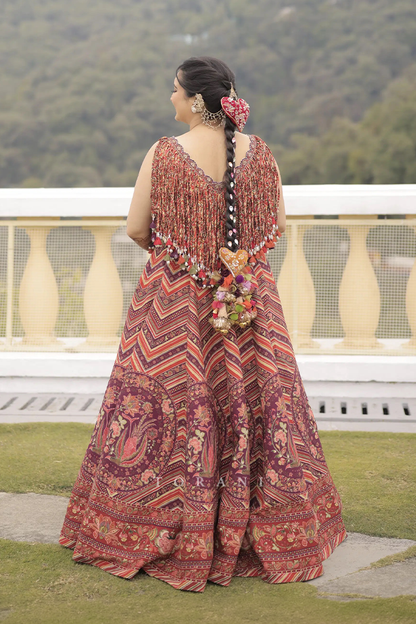 Avaani Chanana in our Laalima Raasya Abhisarika Lehenga Set