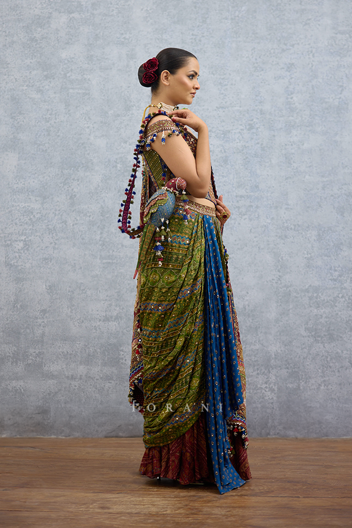 Virasa Zeenat Parrot Potli Bag