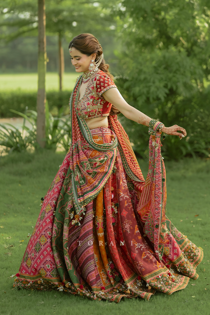 Disha Agarwal In Our Rangili Meenakshi Lehenga Set