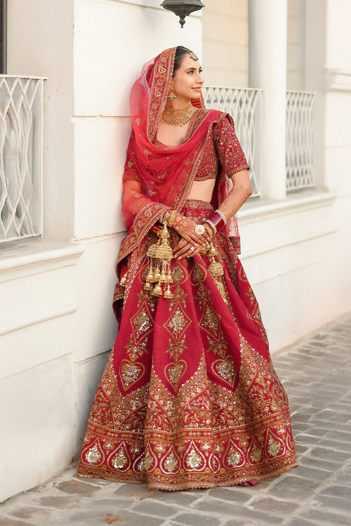 Devisha Arora in our Shamse Humaira Manmayi Lehenga Set