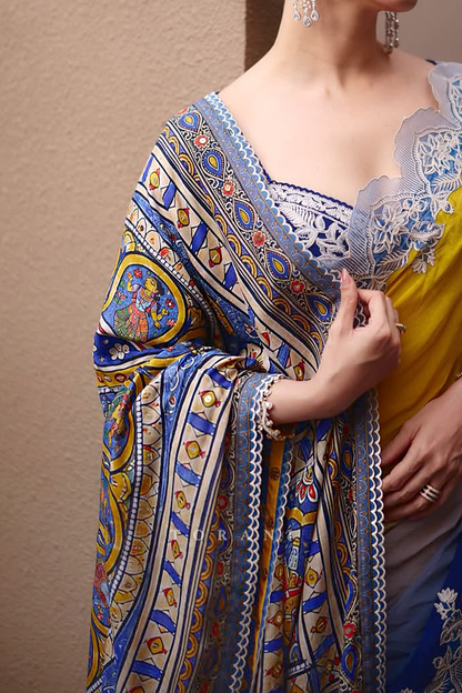 Tamannaah Bhatia in our Gaach Mithila Saree Set