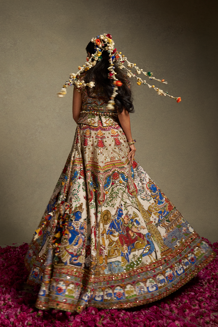 Isha Ambani in our Raas Kalamkari Anargha Lehenga Set