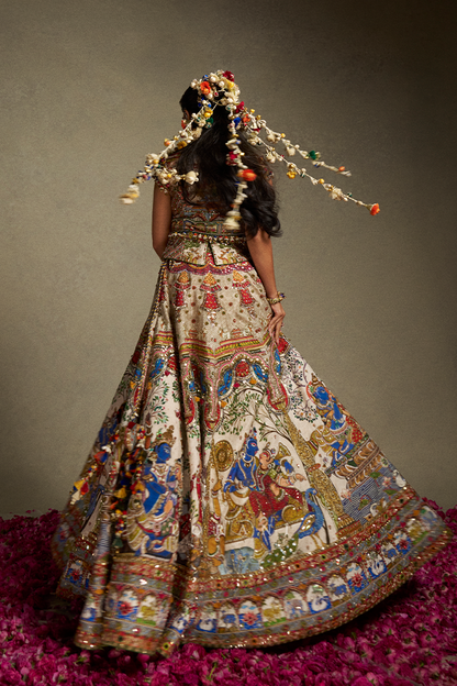 Isha Ambani in our Raas Kalamkari Anargha Lehenga Set